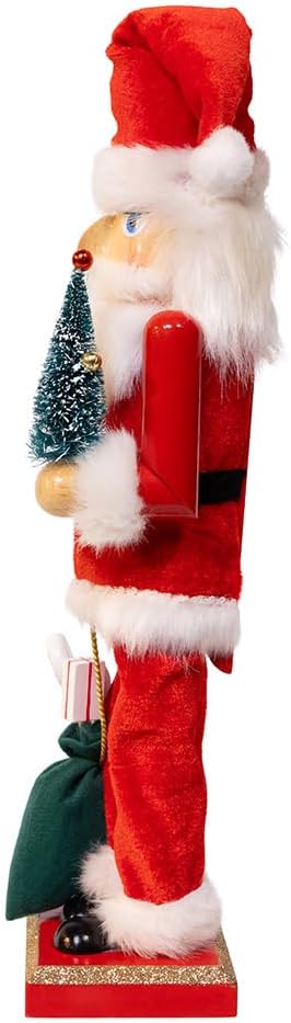 Kurt Adler 15" Santa with Gifts & Tree Nutcracker!