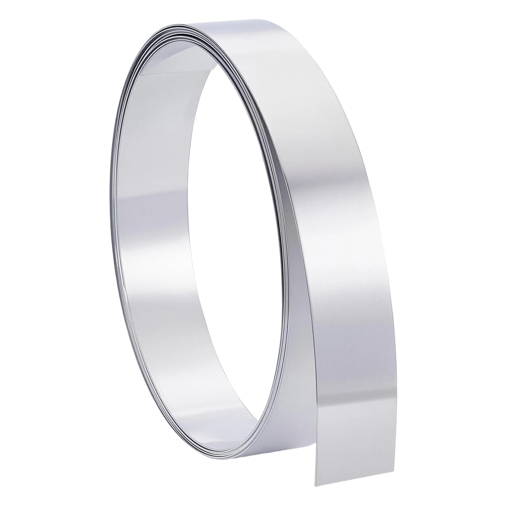 PH PandaHall 5mx5cm Rotolo di Lamina di Alluminio Strisce Metalliche in Rotolo, 1mm Striscia di Alluminio Pieghevole per la Lavorazione dei Metalli Saldatura Restauro Mobilio Artigianato