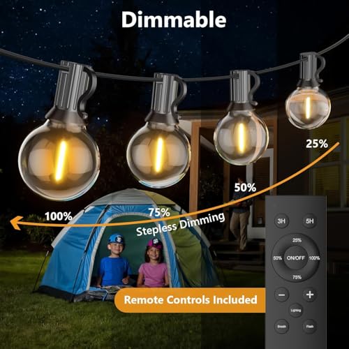 LED Lichterkette Außen 30M G40 LED mit Fernbedienung Outdoor Lichterketten – Ansicht 2