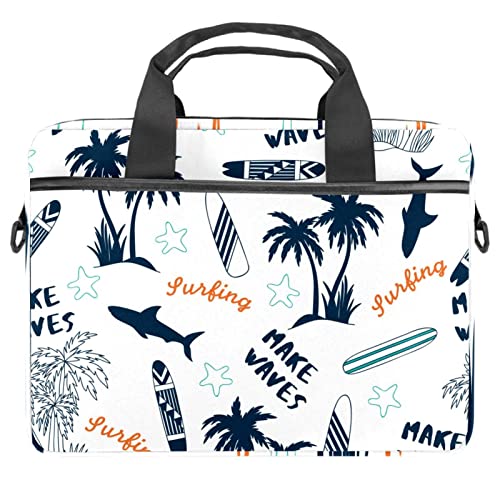 Housse ordinateur 14,5" pour le bureau et les cours motif vacances