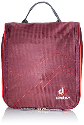 Deuter Wash Center II Bolsa de Higiene Personal, Unisex Adulto, Morado (Aubergine-Fire), 25 Centimeters