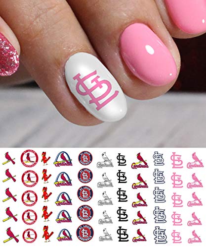 St. Louis, Mo Baseball Waterslide Nail Art Decals - Salon Quality #TOP1