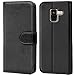 Produktbild Conie Handyhülle für Samsung Galaxy A8 2018 Hülle, Premium PU Leder Flip Case Booklet Cover Weiches Innenfutter für Galaxy A8 2018 Tasche, Schwarz