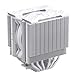 Cooler Master Hyper 622 Halo White Dual Tower CPU Air Cooler, 120 Halo² PWM Fan, Dual Loop ARGB, 6 Copper Heat Pipes, Nickel-Plated, 154mm Tall, AMD Ryzen AM5|AM4, Intel LGA 1851|1700|1200 Brackets