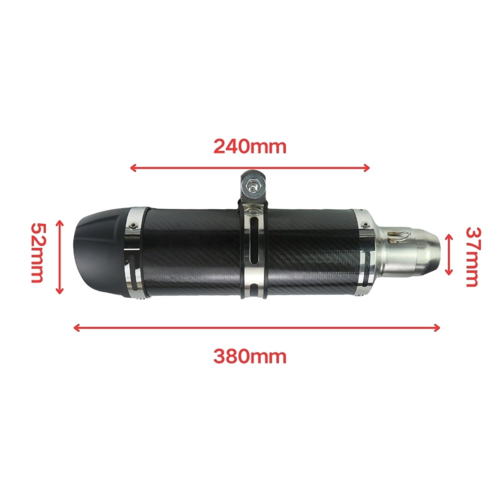 motocykl tłumik rury wydechowej Pasuje do Yamaha R6 GSR600 FZ6N R1 R3 Z1000 Z900 uniwersalny 51mm tłumik wydechowy motocykla rura ucieczka Moto z DB zabójca(Z1000 Type D)