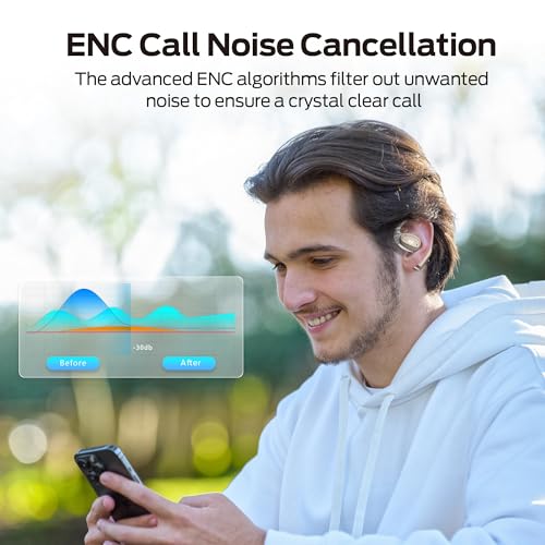 Image of Monster Open Ear AC311 Wireless Earbuds, Bluetooth 5.4 Open Ear Headphones, Up to 30 Hours Playtime Bluetooth Ear Earphones with Stereo Sound, Touch Control and IPX5 Waterproof Open Earbuds