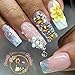 HaFloNa -Set 24 Poinettia Glow In The Dark- Enhance Your Artistic Projects with 3D Acrylic Flowers Handmade - Short & Medium SizeSet 3D Flowers for Nails Designs (Poinettia (5 Petals) Glow)
