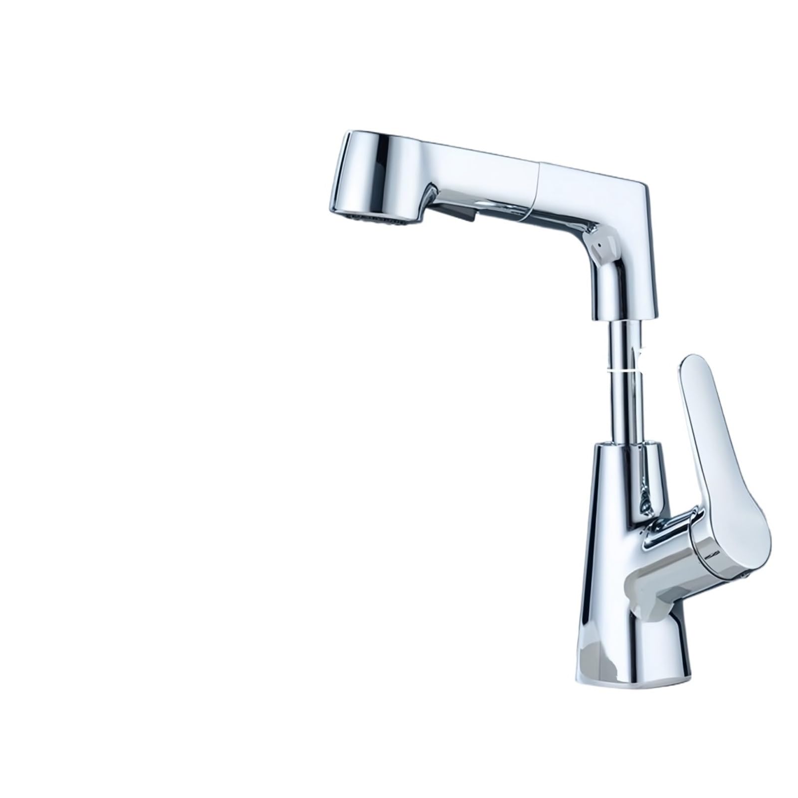 Bathroom Faucet Hot Cold Water Sink Mixer Tap Basin Faucets Washbasin Pull Faucet Copper Lifting Pull Faucet Hot and Cold Water(Chrome)
