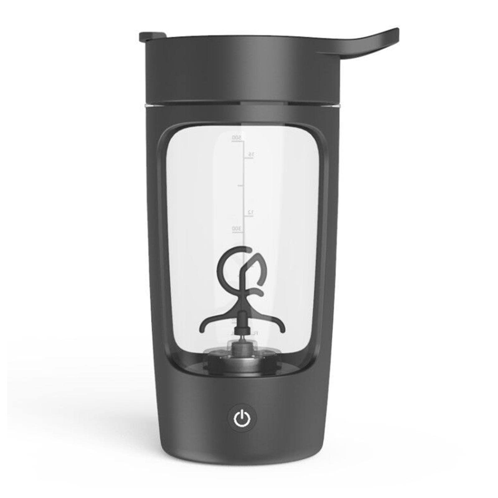 2 Set Premium Elektrische Protein-Shaker Flasche Tritan – BPA-freier Mixbecher schwarz