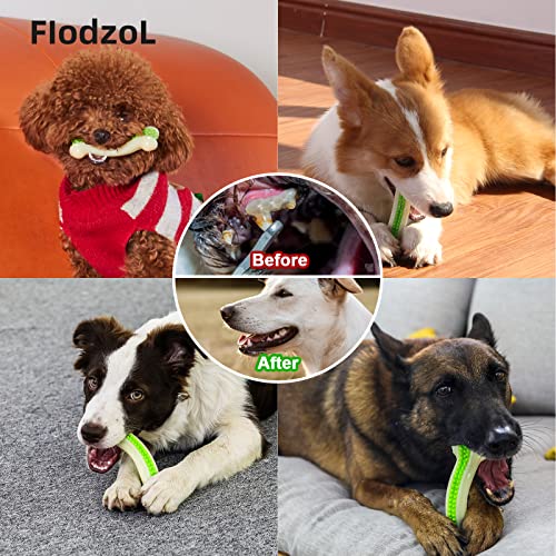 Fiodzol Dog Chew Toys For Aggressive Chewers 2Pcs Beef Flavor And Real Bones Dog Teething Chew Toys Bones For Large/Medium/Small Puppies Breeds… #TOP4