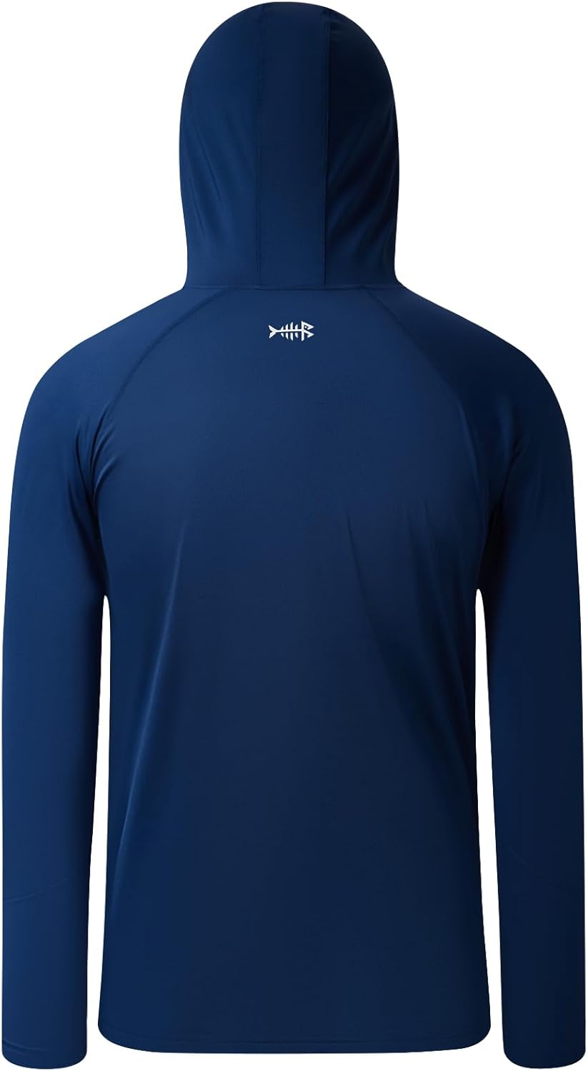 BASSDASH Youth UPF 50+ Hooded Shirts with Mask UV Neck Gaiter Sun Protection Long Sleeve T Shirt for Fishing Swim - Image 2