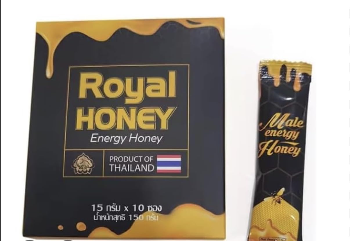Natural Honey Paste Box of 10 X 15g Sachets Great for Men - for Active Men