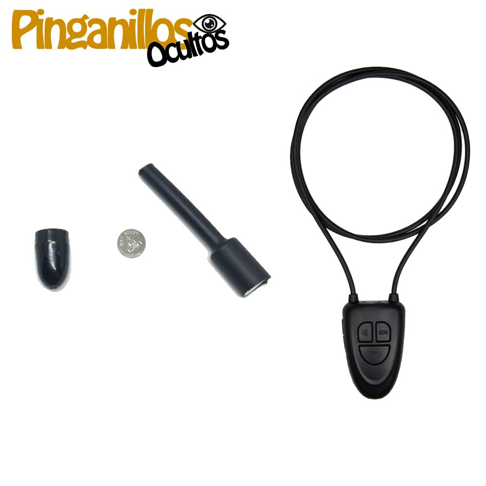 Ultramini Oreillette Invisible + Collier avec Microphone (Bluetooth V4)