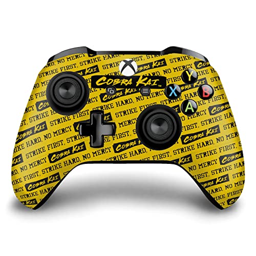Image of Head Case Designs Officially Licensed Cobra Kai Logo Iconic Vinyl Sticker Gaming Skin Decal Cover Compatible With Xbox One S /X Controller