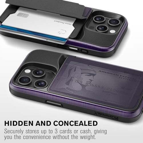 Étui portefeuille iPhone 15 Pro violet Vena vCommuteX compatible MagSafe avec béquille - 5