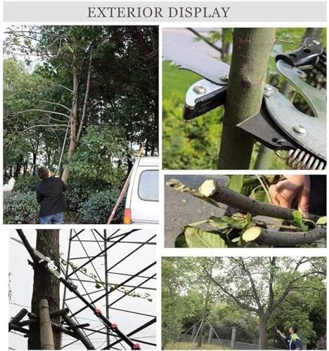 Telescopic Pole Saws, Professional Telescopic Tree Pruner Extendable Pruning Saw Gardening Landscaping Branch Saw Lopper Tools - Image 7
