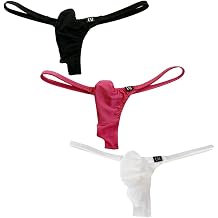 COMLIFE Mens T Back Thong Sexy Mesh Patchwork Bikini Underwear