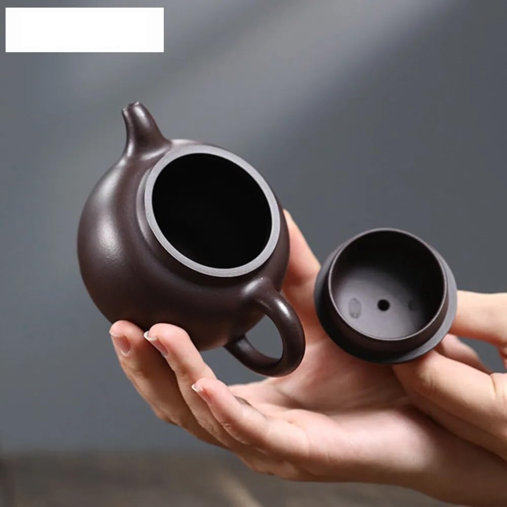 Teiere Teiere antiche in Argilla Viola da 190 ml Pentola Fatta a Mano Bollitore for Fango Minerale Grezzo Set da tè Cinese Zisha Servizi da tè Artigianali Teiera