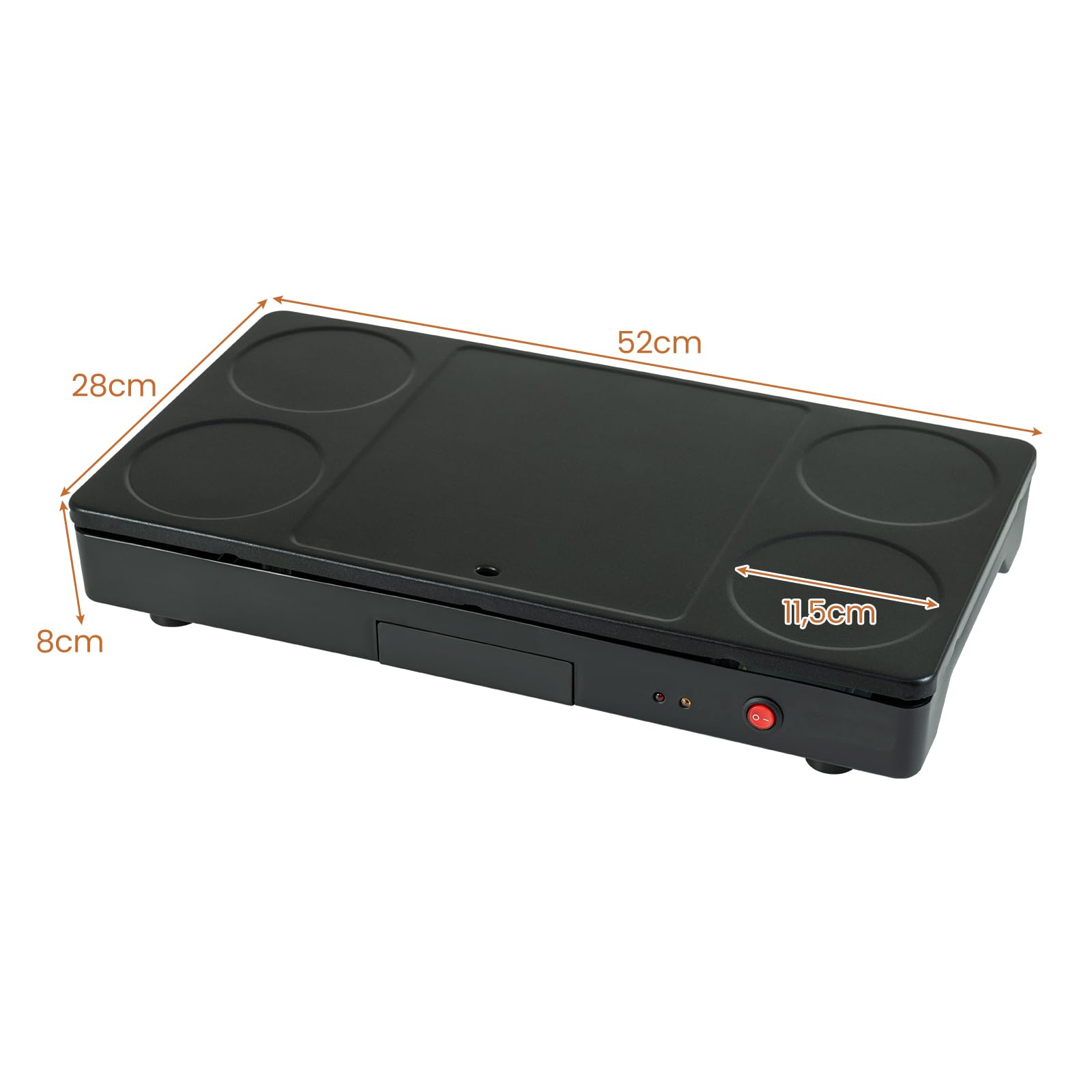 LIFEZEAL Raclette Grill per 4 Persone, 1000 W, Antiaderente, Pulizia Facile | Griglia con 4 Padelle, Piastra e Raccogligrassi, Barbecue Elettrico per Raclette e Carne, Palette, Pinza e Mestolo Inclusi