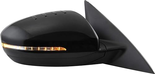 Miniatura 3 de Kool Vue - Espejo eléctrico compatible con Kia Optima 11-13 del lado derecho e izquierdo, plegable, manual, con luz de señal, para pintar en