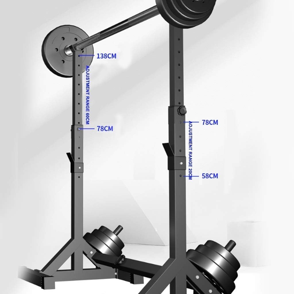 Squat Barbell Free Bench Press Stands Home Gym Squat Rack Adjustable Barbell Rack Bench Press Fitness Equipment Weight Training Equipment Bold Steel Pipe