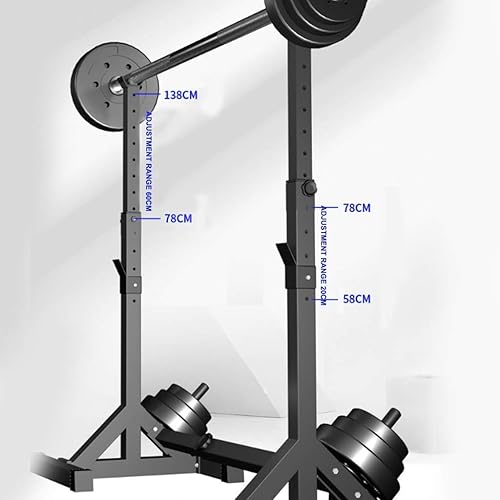 Miniatura 2 de Barbell Rack Dip Stand Barbell Stand Weight Lifting Rack Gym Squat Rack Adjustable Barbell Rack Bench Press Fitness Equipment Weight Training