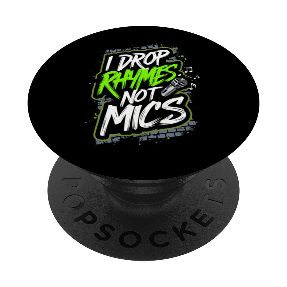 Rap Battles Freestyle Rap Competition Battle Rapper Culture PopSockets Swappable PopGrip, Black