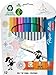 PAPER MATE 39573 Lot de 12 Feutres Coloriage Tracer écrire dessiner encre lavable capuchon ventilé pointe fine pochette Assorties