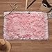 LYZL Rechteck Imitation Lammfell Teppich Weiche flaumige Shaggy rutschfeste Matte Stuhl-Matte Sofa-Mat für Wohnzimmer Schlafzimmer Sofa Boden,Rosa,70.8×78.7Inch