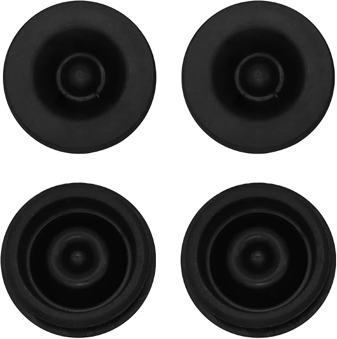 Pack de 4 tapones de caucho para cubos de trailer 1.98 pulg miniatura 6