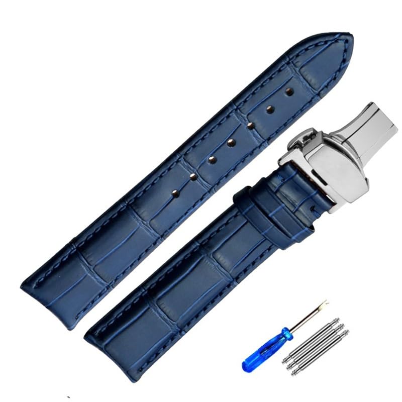 Bracelet de montre en cuir pour montre Tissot homme noir