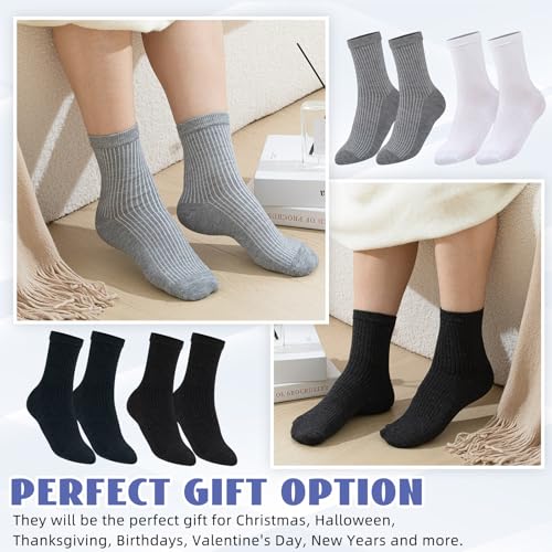 Winter Thermal Socks Bulk for Homeless Donations Moisture Wicking Crew Socks for Unisex Adult Men4