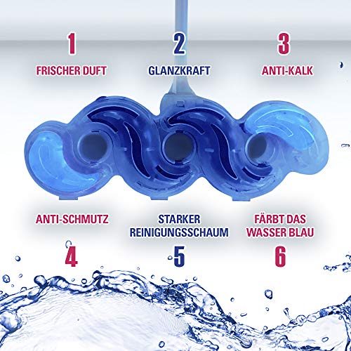 Cillit Bang Blue Wave 6 WC Blauspüler, Duopack Ozean Frische, 3er Pack (3 x 2 Stück), Toilet Cleaner – Ansicht 4