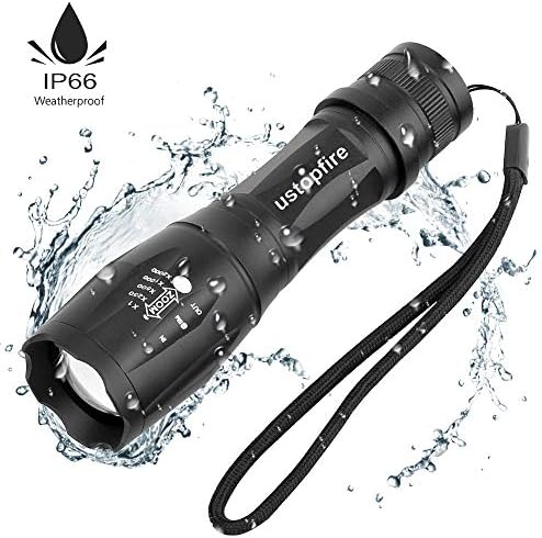 2 PCS Elite XML T6 LED Flashlight with Clip, TC 1200 Lumen Super Bright COB Lantern Flashlight 2 in-1 with Zoom & Magnetic Base Tactical Small Tactical Flashlights (JC0161)