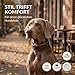 FREUDENTIER Hundehalsband aus Leder, Made in Holland, gefüttert & super komfortabel, hochwertiges breites Lederhalsband aus Vollnarbenleder, Model “Amstelpark” (47-57cm Halsumfang, Dark Chocolate)