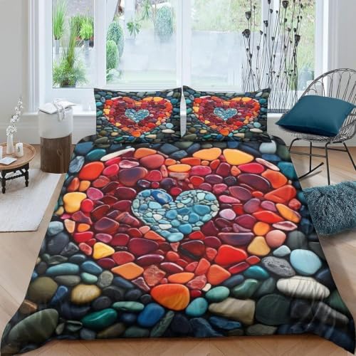 Parure de lit romantique en microfibre douce king size supérieure
