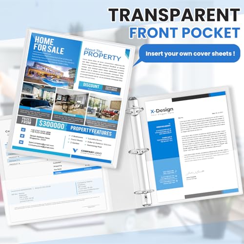 Mini classeur Henoyso blanc pour protéger vos documents de la poussière - 5