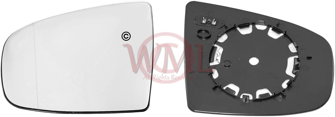 Left Hand Side, Silver Aspheric Mirror Glass, Heated With Plastic Base Plate
