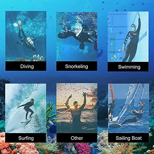 Chaqueta Wetsuit para Hombre 1.5mm Neopreno con Cremallera Frontal Mangas Largas Traje para Buceo, Natación, Snorkeling, Surf (Negro 3XL) miniatura 7