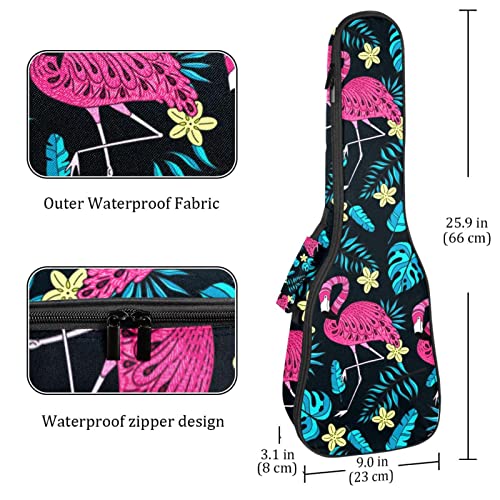Housse pour ukulélé – Flamant rose tropical – 10 mm d’épaisseur – Rembourrage en éponge de 53,3 cm – Avec sangles… - Les Beatles, Paul McCartney, John Lennon, RIngo Starr, George Harrison Housse pour ukulélé - Flamant rose tropical - 10 mm d'épaisseur - Rembourrage en éponge de 53,3 cm - Avec sangles… – Image 5
