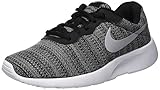  Nike Jungen Kinder Sneaker Tanjun Boys (GS) Laufschuhe, Schwarz (Black/Wolf Grey-White 019), 38 EU