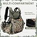 Kalkal Turkey Vest with Seat, Lightweight Camo Turkey Hunting Vest with Game Pouch for Men Women, Turkey Hunting Gear Accessories(3L Water Bladder Compatible)
