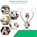 SICCOO Ring Light,Protect Eyes and Reduce Visual Fatigue, Video Conference Lighting,Double 5 inch Ring Light with Mirror, Dimmable Makeup Light for Live Streaming/YouTube Video/Vlogging/Selfie