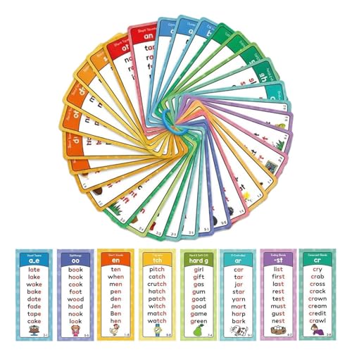 Cartes avec mot de vision vocales imprimées double face pour maîtriser la lecture