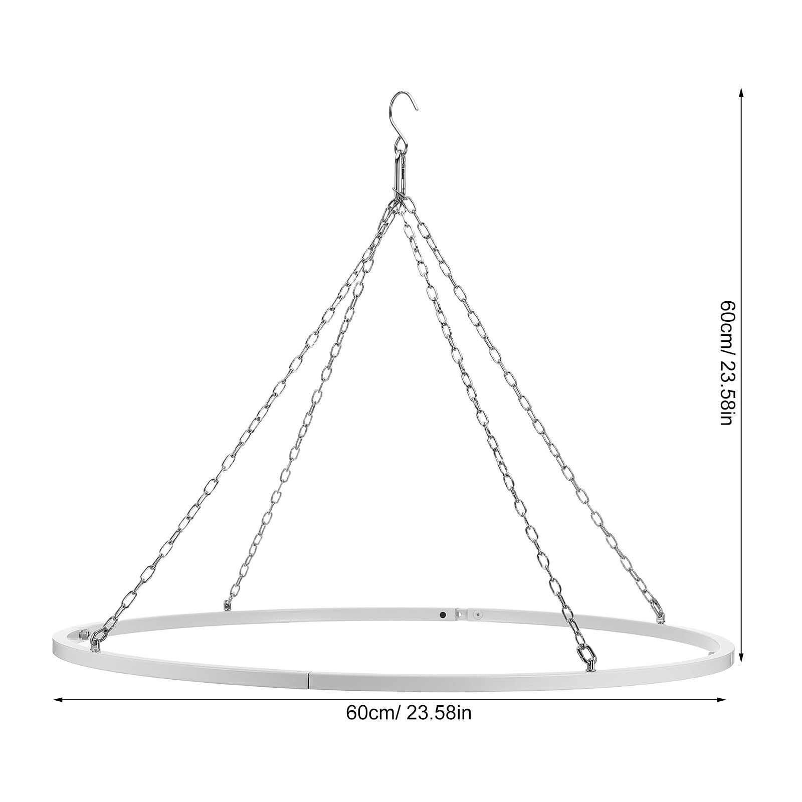 ABOOFAN Cerceau de Rideau de Plafond Démontable en Fer et Acier Inoxydable