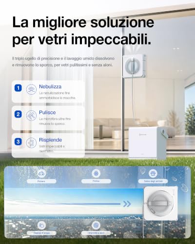ECOVACS WINBOT W2S PRO Omni Robot lavavetri con stazione multifunzione - Immagine 3