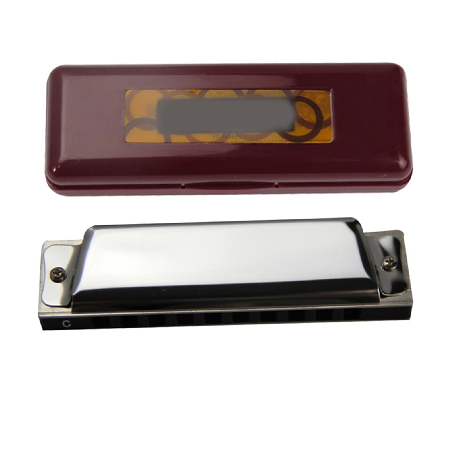 Mundharmonikas 10-Loch-Harfen-Mundharmonika-Musikinstrumente Für Anfänger Und Profispieler (Color : Ab Key)
