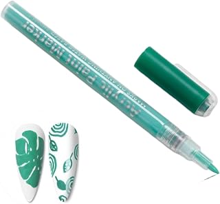 Nail Art Pen,1 PCS Nail Polish Pen, Nail Pencil, DIY Drawing Painting Pen, for Nails DIY (#01 Green)