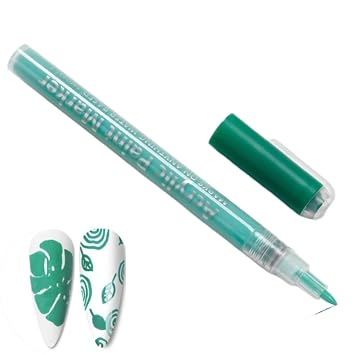 Nail Art Pen,1 PCS Nail Polish Pen, Nail Pencil, DIY Drawing Painting Pen, for Nails DIY #01 Green