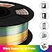 BBLIFE Silk Shiny Multi Color Fast Change Rainbow PLA Filament, 1kg 2.2lbs 1.75mm 3D Printing Material, Widely Support for FDM 3D Printer, Easy to Print